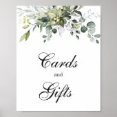 Eucalyptus Kaarten en Cadeaus Poster Bord (Voorkant)
