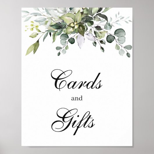 Eucalyptus Kaarten en Cadeaus Poster Bord (Voorkant)