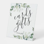 Eucalyptus-Kaarten en -cadeautjes Reclamebord Met Voetstuk (Voorkant)