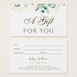 Eucalyptus-kaartje Visitekaartje