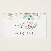 Eucalyptus-kaartje Visitekaartje (Voorkant)