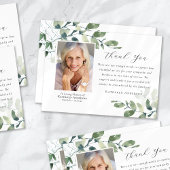 Eucalyptus Kalligrafie Foto Begrafenismonument Bedankkaart