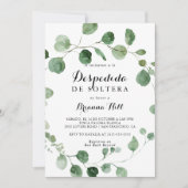 Eucalyptus kalligrafie Spaans Vrijgezellenfeest Kaart (Voorkant)