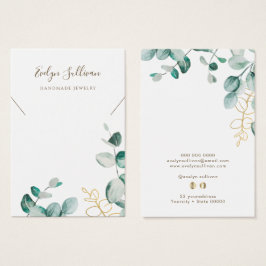 Eucalyptus ketting-displaykaart visitekaartje