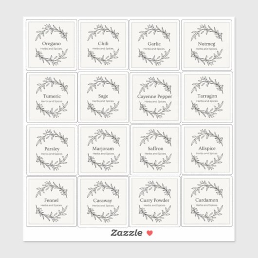 Eucalyptus Keuken Culinaire Kruiden Specerijen Scr Sticker (Vel)