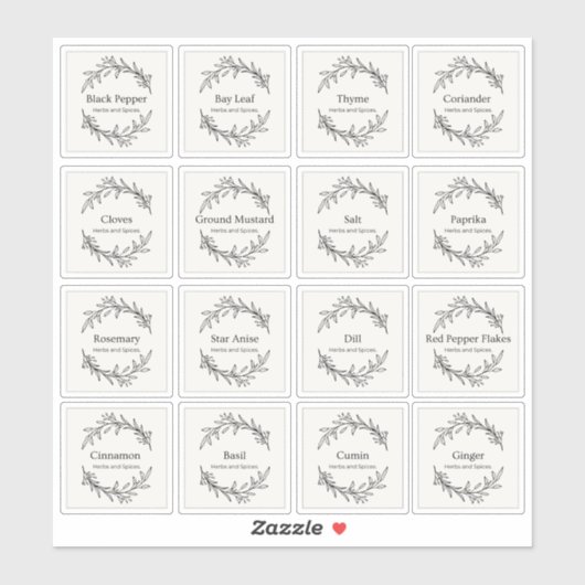 Eucalyptus Keuken Culinaire Kruiden Specerijen Scr Sticker (Vel)