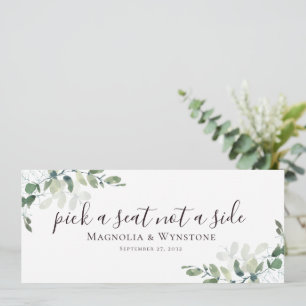 Eucalyptus kiest een stoel, geen kant kaart