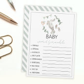 Eucalyptus kleding babyjongen douche woordscramble advieskaart