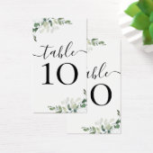 Eucalyptus klein tabelnummer BUDGET bruiloft Visitekaartje (Bureau)