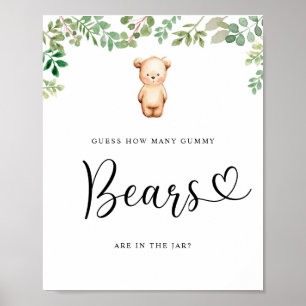 Eucalyptus kleine beer raad hoeveel gummibeertjes poster