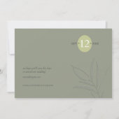 Eucalyptus Kleurtinten Trouwjurk V2 Groen ID901 Save The Date (Achterkant)
