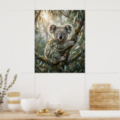 Eucalyptus Koala Calm Poster (Keuken)