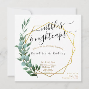 Eucalyptus koppels bruiloft douche unieke eleganti kaart