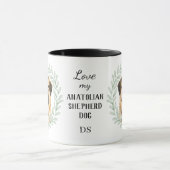 Eucalyptus Krans Anatolische Herdershond Monogram Mok (Midden)
