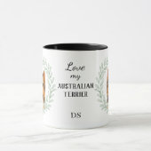 Eucalyptus Krans Australische Terrier Honden Monog Mok (Midden)