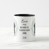 Eucalyptus Krans Berner Sennenhond Monogram Mok (Midden)