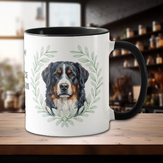 Eucalyptus Krans Berner Sennenhond Monogram Mok