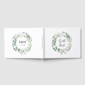 Eucalyptus krans botanische bruiloft gastenboek (Volledig)