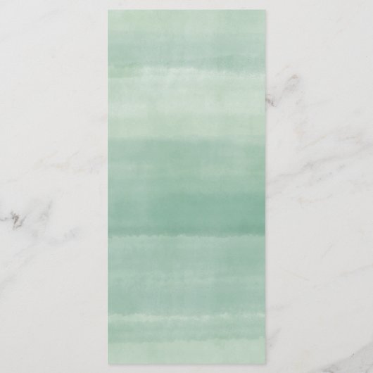 Eucalyptus krans bruiloft menu Kaart (Achterkant)