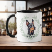 Eucalyptus Krans Dobermann Pinscher Hond Monogram Mok