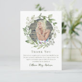 Eucalyptus Krans Foto Sympathie Begrafenismonument Bedankkaart (Staand voorkant)