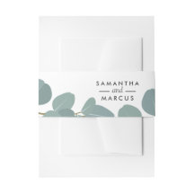 Eucalyptus krans groen bruiloft buik band