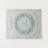 Eucalyptus Krans Groene Huwelijks Favorieten  Luci Wandkleed (Voorkant (horizontaal))