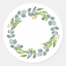 Eucalyptus Krans Huwelijks Envelope Zegels-Set Van