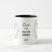 Eucalyptus Krans Ibizan Hound Monogram Mok (Midden)