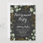 Eucalyptus Krans Krijtbord Pensioen Partij Kaart (Voorkant)