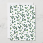 Eucalyptus Krans Lijst Huwelijksuitnodiging Kaart (Achterkant)