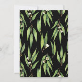 Eucalyptus Krans Lijst Huwelijksuitnodiging Kaart (Achterkant)