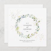 Eucalyptus krans Opslaan van de datum menu (Voorkant / Achterkant)