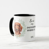 Eucalyptus Krans Rode Dachshund Jachthond Honden M Mok (Voorkant links)