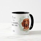 Eucalyptus Krans Rode Dachshund Jachthond Honden M Mok (Voorkant rechts)