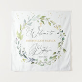 Eucalyptus Kruidend Kruis Baby Doop  Wandkleed (Voorkant)