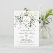 Eucalyptus Kruidenkruidenkruid-Baby baptisme Kaart (Staand voorkant)