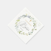 Eucalyptus Kruidenkruidenkruid-Baby baptisme Servet (Hoek)