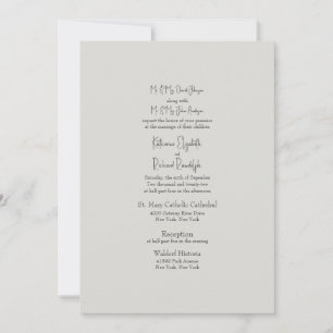 Eucalyptus Kruis Beige Kerk Trouwen Kaart