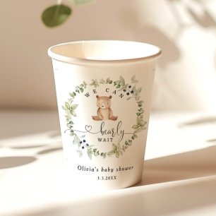 Eucalyptus kunnen we het baby shower nauwelijks af papieren bekers