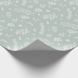 Eucalyptus laat blauwgroen groen beige neutrale wa cadeaupapier