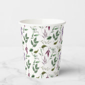 Eucalyptus laat boho paarse groene bladeren varens papieren bekers (Links)