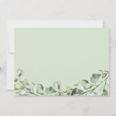 Eucalyptus laat de geometrische verandering van de save the date (Achterkant)