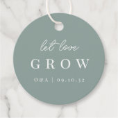 Eucalyptus | Laat de Liefde Plant groeien of zaad Bedankjes Labels (Voorkant)