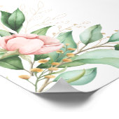 Eucalyptus laat eenvoudige elegante kalligrafie ac poster (Hoek)