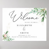 Eucalyptus laat eenvoudige elegante kalligrafie ac poster (Voorkant)