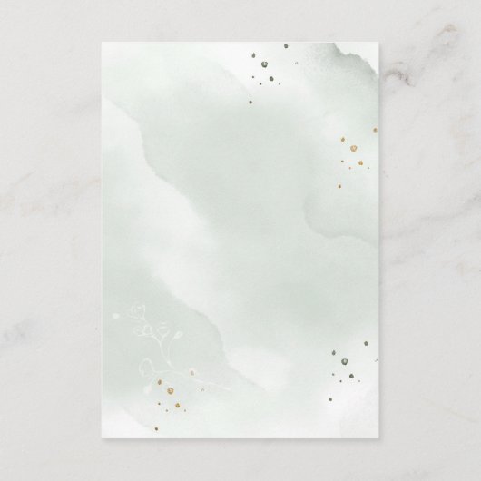 Eucalyptus laat Golden Greenery-receptiedetails ac Informatiekaartje (Achterkant)