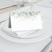 Eucalyptus laat groen elegant modern plaatskaartje