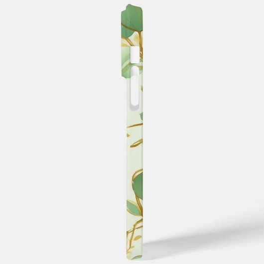 Eucalyptus laat groen en goud ontwerp Case-Mate iPhone case (Achterkant / Links)