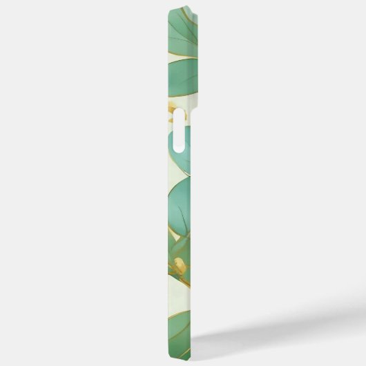 Eucalyptus laat groen en goud ontwerp Case-Mate iPhone case (Achterkant / Rechts)